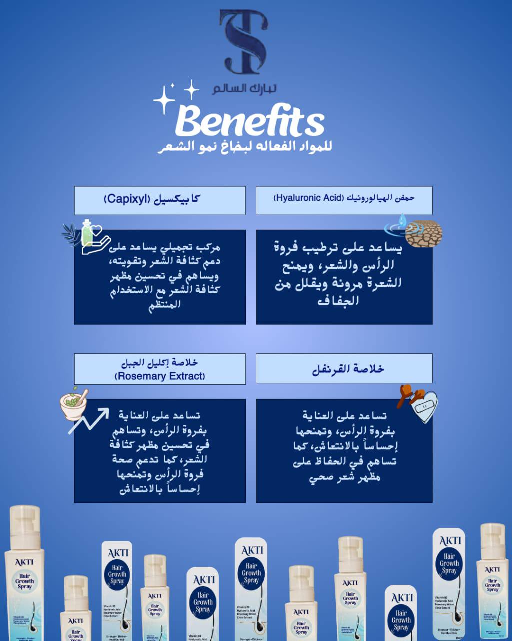بخاخ أكتي لنمو الشعر